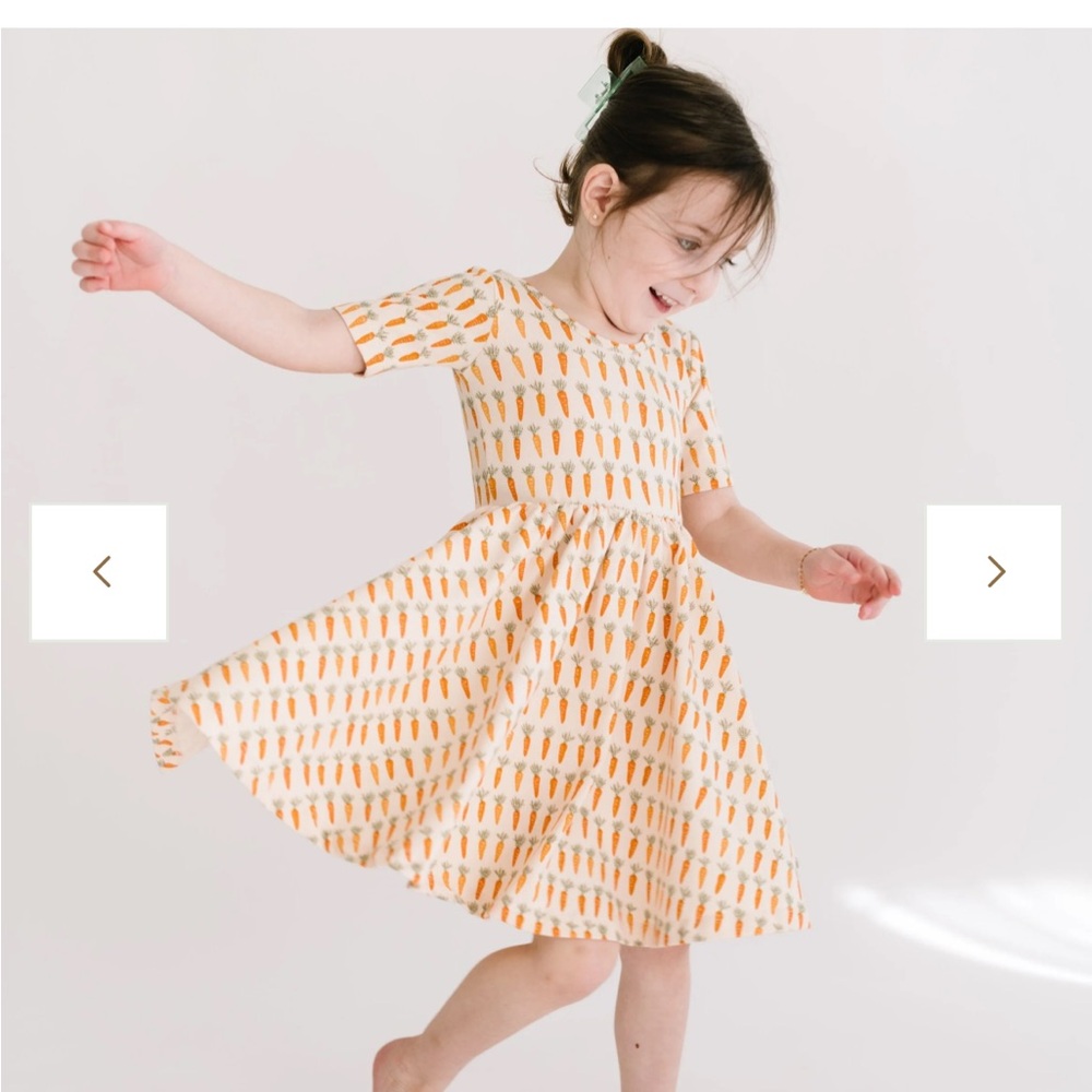 Alice and Ames Ballet Short Sleeve Carrot Dress - 2T